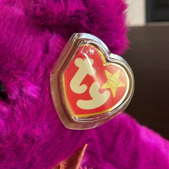 Vintage 1999 TY Millennium 2000 the Purple Bear Original Beanie Babies Bubby NWT - Picture 10 of 10